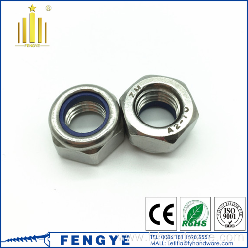 DIN985 DIN982 stainless steel hex nylock nut